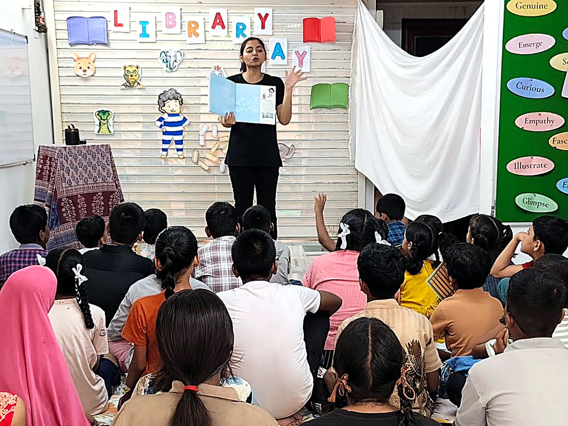 Children in a recent activity at the Touching Lives Learning Center