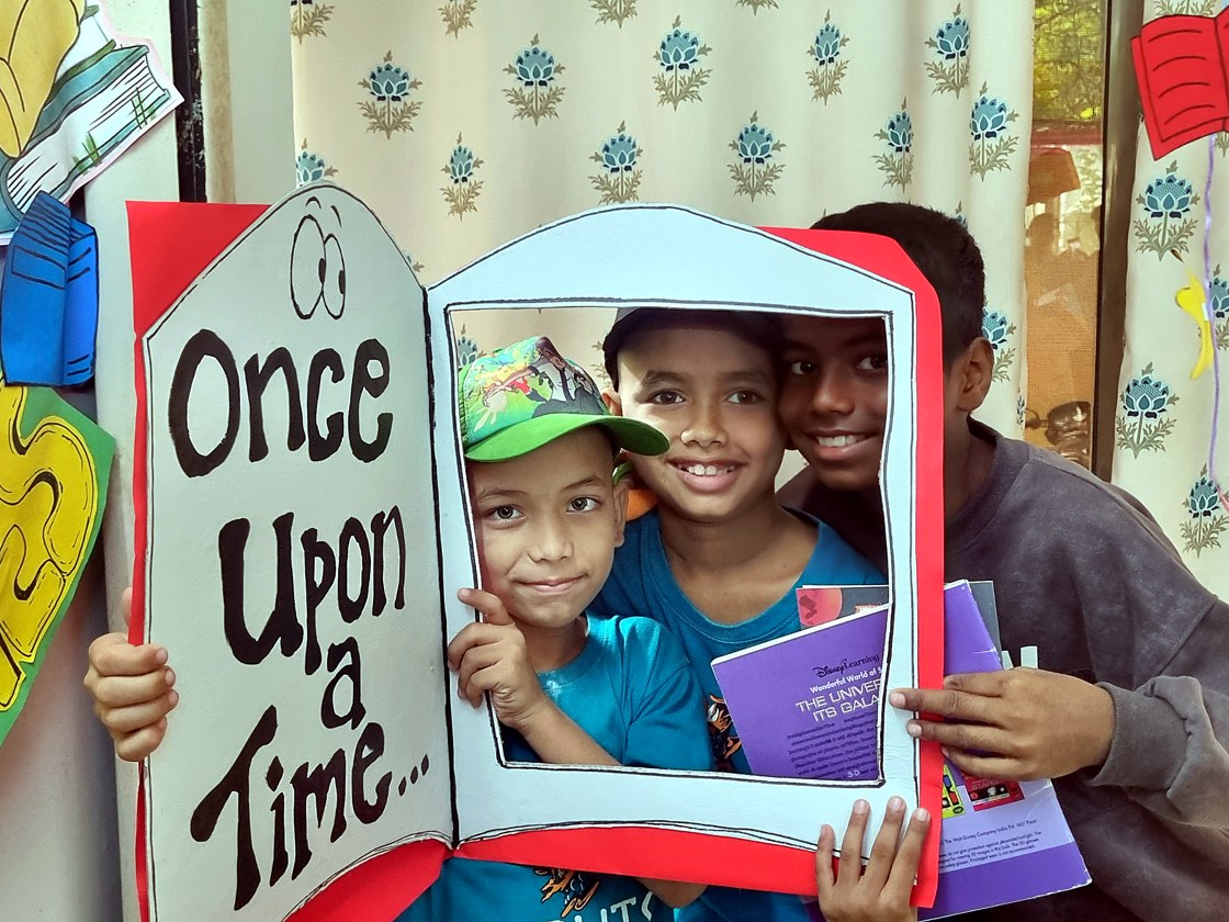 Children in a recent activity at the Touching Lives Learning Center